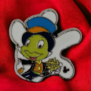 Disney Pin DLR - 2013 Hidden Mickey - White Glove Silhouette - Jiminy Cricket